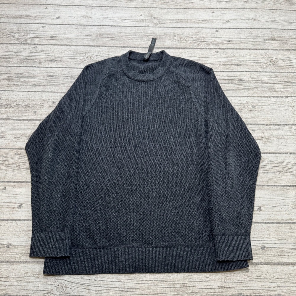 Lululemon Sweater Men's Medium Gray Oversized Knit Pullover Crewneck Athleisure